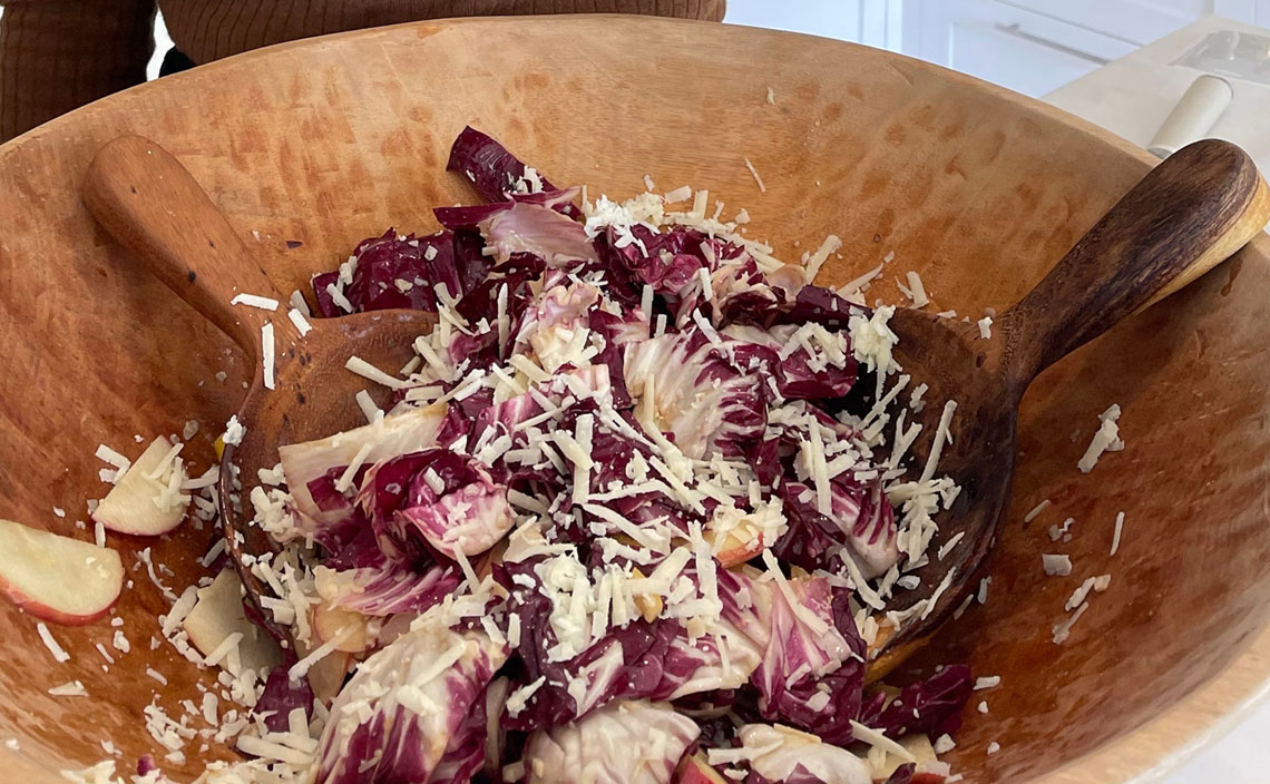 Daphne Oz Posts Radicchio, Apple and Manchego Salad with Lemon Vinaigrette