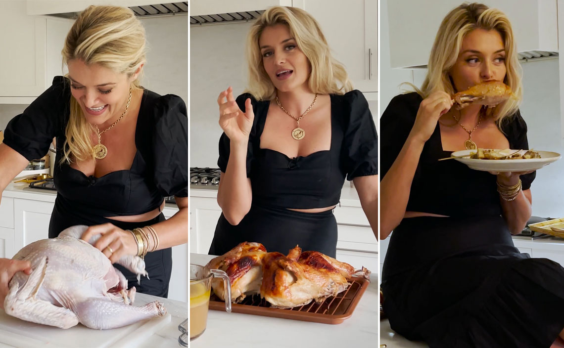 Daphne Oz Posts Maple Butter Turkey with Gravy