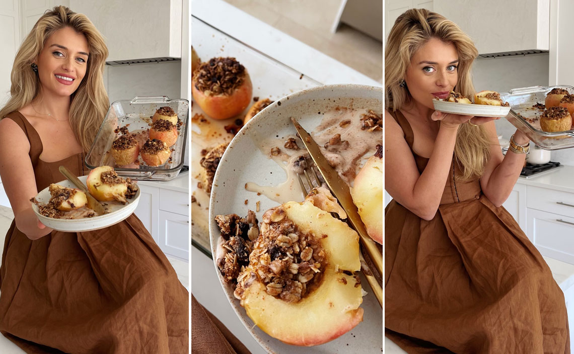 Daphne Oz Posts Oatmeal Cookie Baked Apples