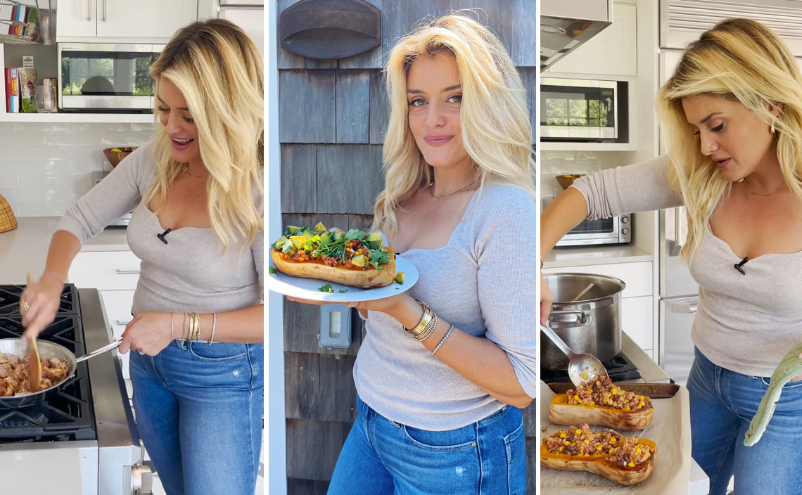 Daphne Oz Posts Chili-Stuffed Butternut Squash