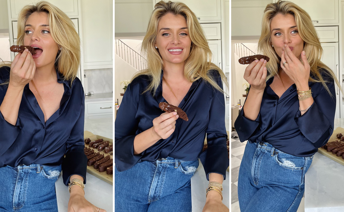 Daphne Oz Posts Chocolate Walnut Biscotti