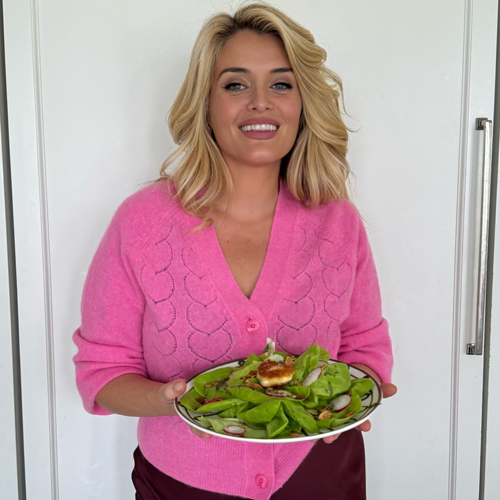 Daphne Oz Posts Butter Lettuce with Spiced Almonds & Crispy Goat Cheese Hearts