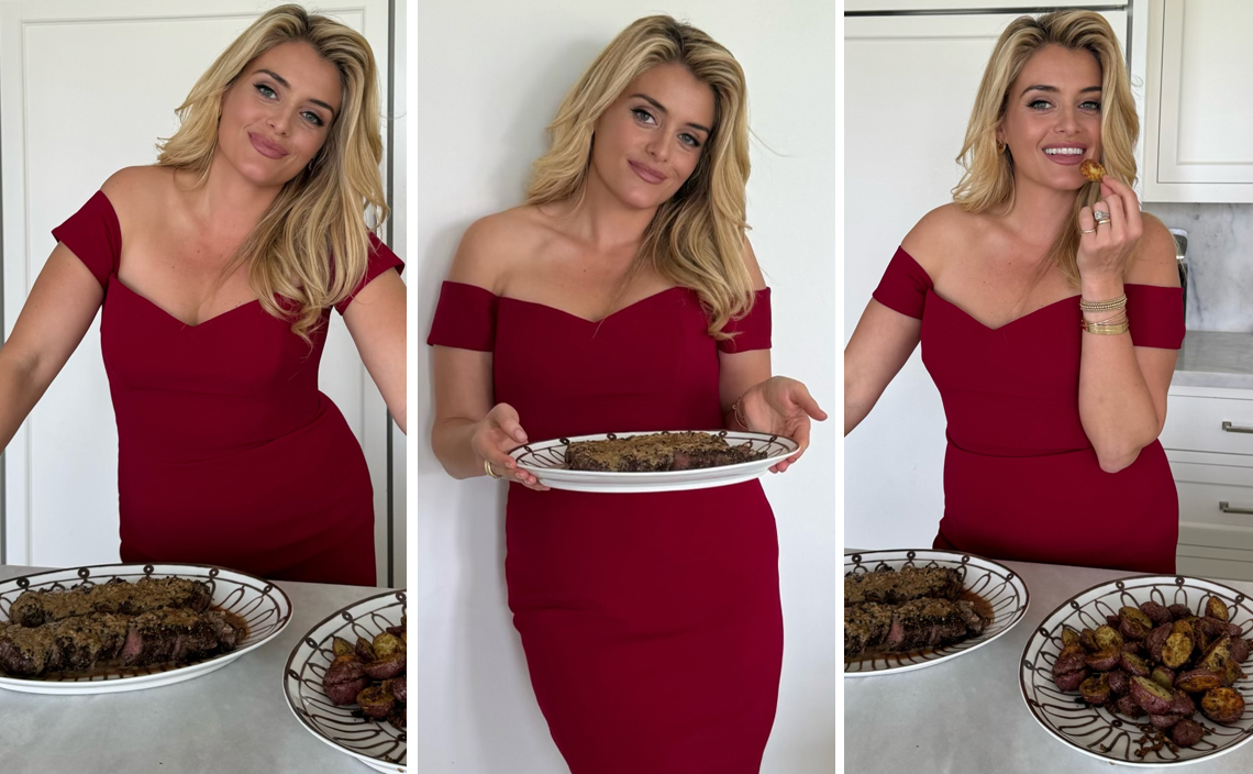 Daphne Oz Posts Steak Au Poivre & Garlic Potatoes