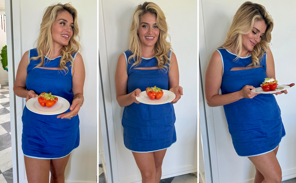 Daphne Oz Posts Spicy Buffalo Chicken Stuffed Bell Peppers