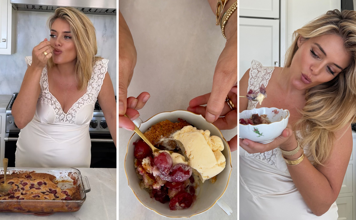 Daphne Oz Posts Brown Butter Cherry Cobbler