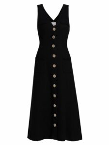 Linda Cotton Sleeveless Midi-Dress