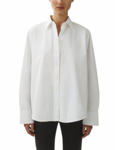 The Cocoon Shirt in Slub Cotton Poplin