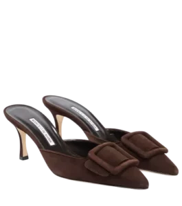 Maysale 70 Suede Mules