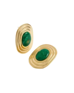 Daphne Oz x Soru Malachite Coco Earrings