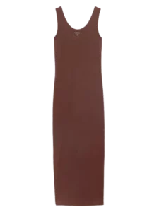 Ribbed Knit Cotton Dress