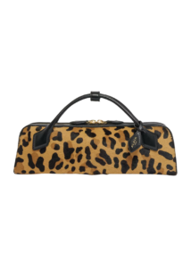 Le Teckel Clutch Bag in Leopard Calf Hair