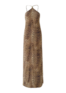 Sage Leopard Maxi Dress